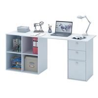 Угловой стол Прайм-80 белый