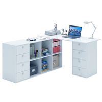 Угловой стол Прайм-82 белый