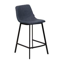 Барный стул HAMILTON RU-03 синяя сталь, PU М-City