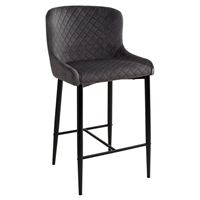 Полубарный стул ARTEMIS графит, велюр G108-92 (H=65cm) М-City
