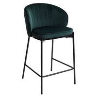 Полубарный стул WENDY BLUVEL-78 GREEN (H=65cm), велюр М-City