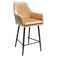 Полубарный стул Роден Blitz 04 Бежевый, велюр (H=65cm) M-City