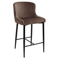 Полубарный стул ARTEMIS BLUVEL-38 LATTE (H=65cm), велюр М-City