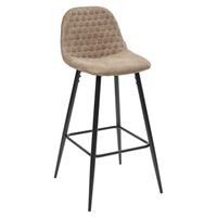 Барный стул LION BAR PK-01 серо-коричневый, ткань микрофибра PK-01 М-City