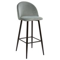 Барный стул MALIBU пудровый мятный, велюр G108-28 М-City