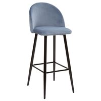 Барный стул MALIBU пудровый синий, велюр G108-56 М-City