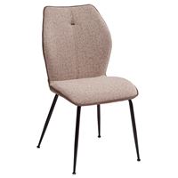 Стул BERLIN бежевый меланж FC05 / серо-коричневый #654, экокожа М-City