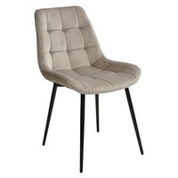 Стул ХОФМАН, цвет светло-коричневый #H61, велюр / черный каркас 4 шт./1 к М-City