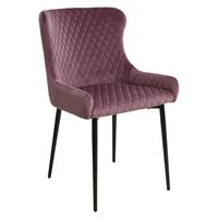 Стул САЛЬЕРИ, цвет сиреневый #C10, велюр/ черный каркас М-City