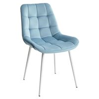 Стул ХОФМАН, цвет бирюзовый #H52, велюр / белый каркас 4 шт./1 к. М-City