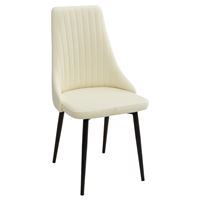 Стул Руссо Premier 01 Сливочный, велюр / черный каркас M-City