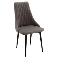 Стул Руссо Premier 25 Серый, велюр/черный каркас M-City