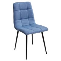 Стул ДИЛАН, цвет синий #24, ткань / черный каркас М-City