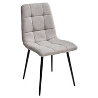 Стул ДИЛАН, цвет теплый серый #25, ткань / черный каркас М-City