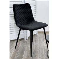 Стул TINTIN BLUVEL-19 BLACK / черный каркас М-City