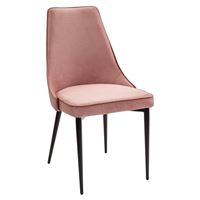 Стул NEPAL-P РОЗОВЫЙ #15, велюр/ черный каркас М-City