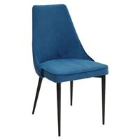 Стул NEPAL-P СИНИЙ ГЕКСАГОН, велюр 54/ 795/ черный каркас М-City