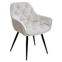 Стул HOLLA BLUVEL-03 LIGHT GREY, велюр M-City