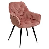 Стул HOLLA BLUVEL-52 PINK, велюр M-City