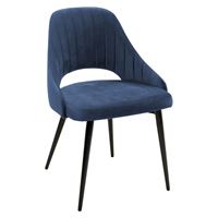Стул FANTINE-LS СИНИЙ #29, велюр / черный каркас М-City
