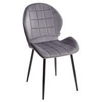 Стул FLOWER BLUVEL-14 GREY, велюр М-City