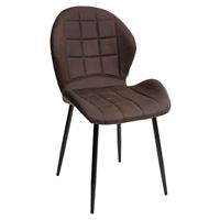 Стул FLOWER COWBOY-#800 темно-коричневый, ткань микрофибра М-City