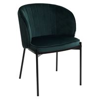 Стул DIANA BLUVEL-78 GREEN, велюр/ черный каркас М-City