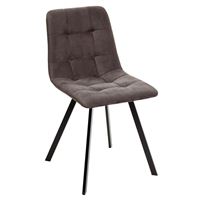 Стул CHILLI-Q SQUARE графит #14, велюр / черный каркас М-City