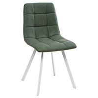 Стул CHILLI SQUARE RU-01 малахит, PU/ белый каркас М-City