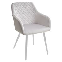 Стул BRANDY BLUVEL-03 светло-серый/ белый каркас, М-City