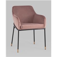 Стул Сандра велюр пыльно-розовый