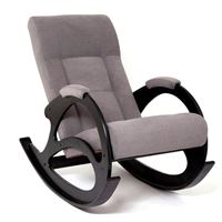 Кресло-качалка К-5 (венге / RS 15 - темно-серый)
