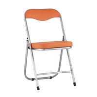 Стул складной ДЖОН металлик, оранжевый