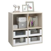 Комод-тумба Прайм-22-7 дуб сонома / белый