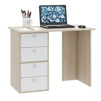 Компьютерный стол Прайм-32 дуб сонома / белый