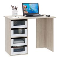 Компьютерный стол Прайм-33 дуб сонома / белый