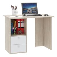 Компьютерный стол Прайм-34 дуб сонома / белый