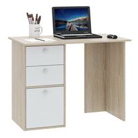 Компьютерный стол Прайм-35 дуб сонома / белый