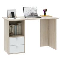 Компьютерный стол Прайм-43 дуб сонома / белый