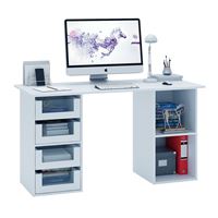 Стол двухтумбовый Прайм-64 белый