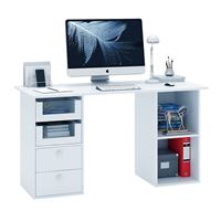 Стол двухтумбовый Прайм-65 белый