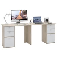 Стол для двоих Прайм-90 дуб сонома / белый