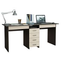 Стол для двоих Тандем-2Я венге / дуб молочный