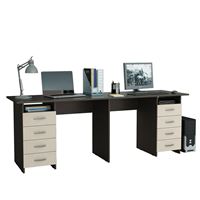 Стол для двоих Тандем-3 венге / дуб молочный