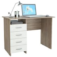 Стол письменный Милан дуб сонома / белый