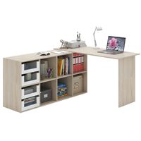 Угловой стол Прайм-73 дуб сонома / белый