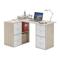 Угловой стол Прайм-76 дуб сонома / белый