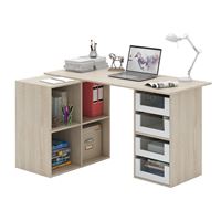 Угловой стол Прайм-79 дуб сонома / белый