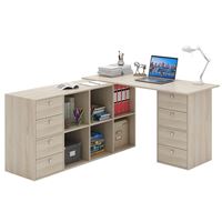 Угловой стол Прайм-82 дуб сонома