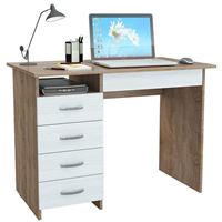 Стол письменный Милан-1 дуб сонома / белый